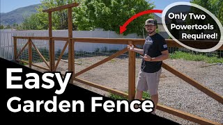 Build a Simple Garden Fence [upl. by Atiuqihc832]