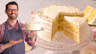 The Most AMAZING Vanilla Cake Recipe [upl. by Jehial]