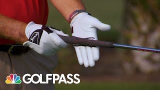 How to Properly Grip Your Golf Club  GOLFPASS  Golf Channel [upl. by Llerrod]