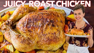 Juicy ROAST CHICKEN RECIPE  How To Cook a Whole Chicken [upl. by Danielle66]