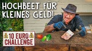 Hochbeet selber bauen für unter 10€ 💰 Hochbeet richtig befüllen  DIY Upcycling im Garten [upl. by Eisele]