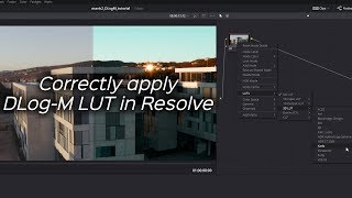 Properly Apply Mavic 2 DLogM to Rec709 LUT in DaVinci Resolve [upl. by Krid]