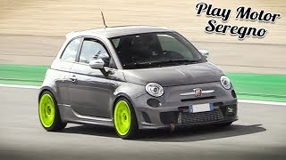 300HP Abarth 595 Competizione at Monza Circuit OnBoard Fly Bys amp Turbo Sounds [upl. by Wavell]