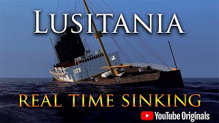 Lusitania  104 Years  A Real Time Sinking Animation [upl. by Eednyl]