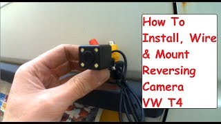 DIY Reversing Camera amp LCD Mirror Screen Install VW T4 Camper Conversion [upl. by Callista495]