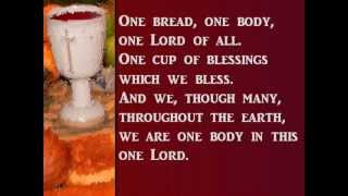 One Bread One Body  with lyricswmv [upl. by Eduj]