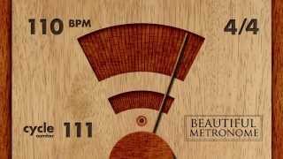 110 BPM 44 Wood Metronome HD [upl. by Elenore]