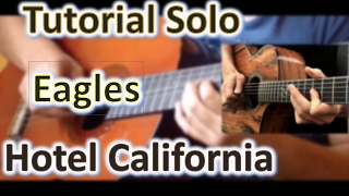 Tutorial Solo Guitar Hotel California Version Acoustician [upl. by Evaleen]