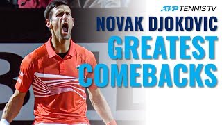 Novak Djokovic Greatest ATP Comebacks [upl. by Eirellam642]