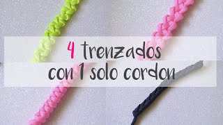 Haz 4 TRENZADOS con 1 solo cordón 203 😍😍 [upl. by Gordan]