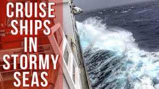 Cruise Ships in Storms Rough Seas Compilation [upl. by Amlez]