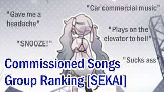 Project Sekai GROUP RANKING Commissioned Songs [upl. by Droflim]