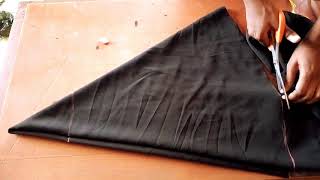 Easy steps on how to makecut a circle skirt  DIY [upl. by Ydnec]