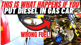 This is WHAT HAPPENS if you put DIESEL in a GAS Car [upl. by Adiazteb]