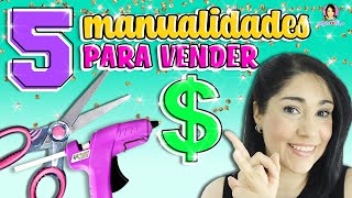 5 Manualidades que puedes ✂️ VENDER y GANAR DINERO 🤑 desde CASA  Marlene Campos [upl. by Safir]