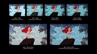 The Little Mermaid  Part of Your World reprise  30 Years of Video Editions Comparison [upl. by Adahsar]