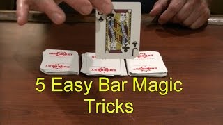 5 Easy Bar Magic Tricks Epic Cool Simple Magic Trick [upl. by Alben]