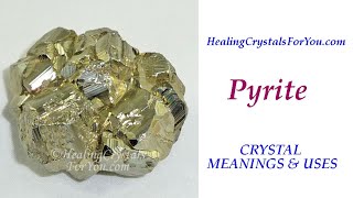 Iron Pyrite Crystal Meanings amp Uses [upl. by Rusel]