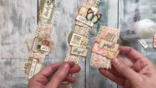 8 Snippets for Junk Journal Embellishments Super Simple Junk Journal from Start to Finish [upl. by Alben]