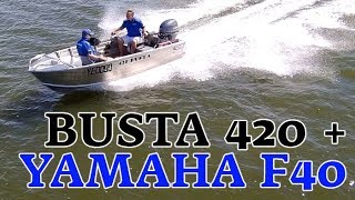 Quintrex Busta 420  Yamaha F40hp boat review  Brisbane Yamaha [upl. by Eetnahs]