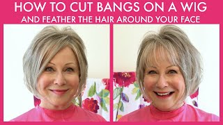 How to Cut Bangs on a Wig amp Feather the Hair Around Your Face Official Godivas Secret Wigs Video [upl. by Leseil577]