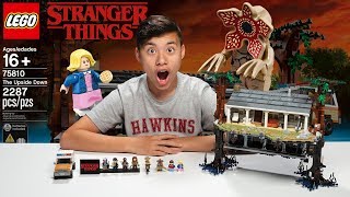 THE UPSIDE DOWN LEGO Stranger Things  Set 75810 Timelapse Build amp Review [upl. by Lyrem16]