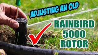 Rainbird 5000 Sprinkler Adjustment [upl. by Nomrah]