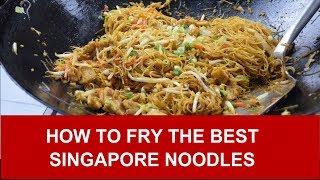 How to fry the best Singapore noodles rice vermicelli [upl. by Maury]