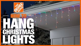 How to Hang Christmas Lights  The Home Depot [upl. by Genevra]