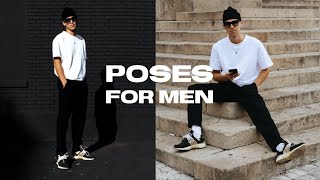 5 SIMPLE POSES for Men´s Instagram Streetstyle Pictures [upl. by Oah]