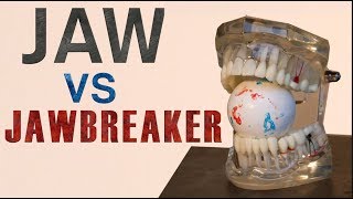 Can a Jawbreaker actually break your Jaw Teeth vs Jawbreaker Crushit [upl. by Ahsyek644]