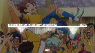 All Openings Inazuma Eleven GOChrono StoneGalaxyAresOrion [upl. by Notled]