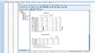 Stepwise regression procedures in SPSS new 2018 [upl. by Adali]