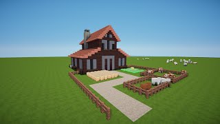 MINECRAFT BAUERNHOF HAUS bauen TUTORIAL HAUS 152 [upl. by Chafee]