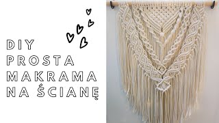 ❤️DIY PROSTA MAKRAMA NA ŚCIANĘ 💞💞 [upl. by Saltzman]