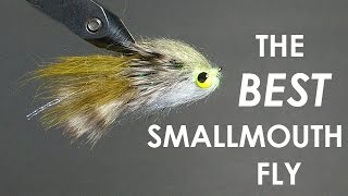 Tying The BEST Smallmouth Bass Fly StepbyStep  Underwater Footage [upl. by Lenneuq]