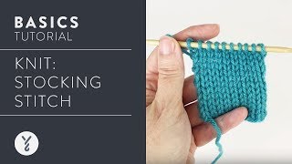 Knit Stocking Stitch [upl. by Wilhide]