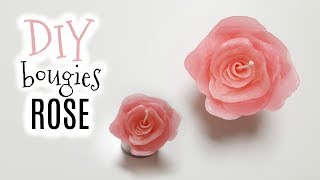 DIY COMMENT FAIRE UNE BOUGIE EN FORME DE ROSE [upl. by Raymond802]