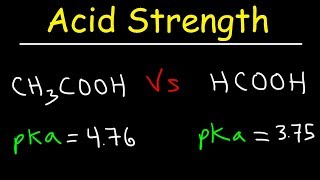 pKa Ka and Acid Strength [upl. by Hootman]