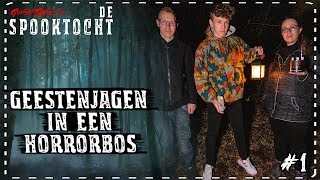 ➤ DE SPOOKTOCHT 1 GEESTEN JAGEN in een HORROR BOS [upl. by Bywoods]