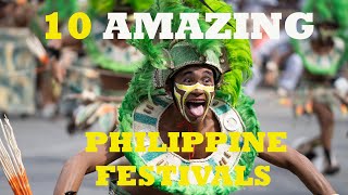 10 AMAZING PHILIPPINE FESTIVALS [upl. by Caputto68]