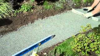 How to build a flagstone walkway part I [upl. by Waldos]