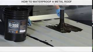 How to Waterproof a Metal Roof  Liquid Rubber [upl. by Ginzburg511]