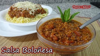 SALSA BOLOÑESA increiblemente fácil y deliciosa [upl. by Thorbert]