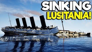 ESCAPING THE SINKING LUSITANIA  RealTime Lusitania Sinking Gameplay [upl. by Archambault]