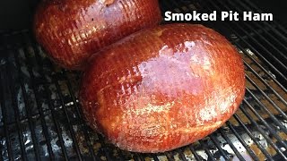 Smoked Pit Ham  Glazed Pit Ham Recipe HowToBBQRigh Malcom Reed [upl. by Halihs]