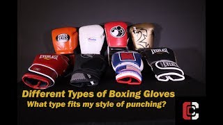 Different Types of Boxing Gloves [upl. by Adlemy]