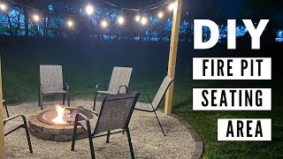 Building a DIY Fire Pit Seating Area [upl. by Kerwinn131]