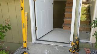 Jeld Wen Front Door Installation  Really crappy products and craftsmanship PART 1 [upl. by Fremont]