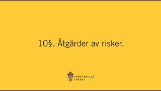 Åtgärder av risker i arbetsmiljön [upl. by Randa]